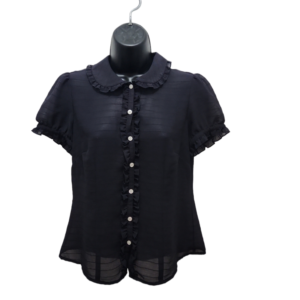 Ann Taylor Loft Black Size 4 Blouse